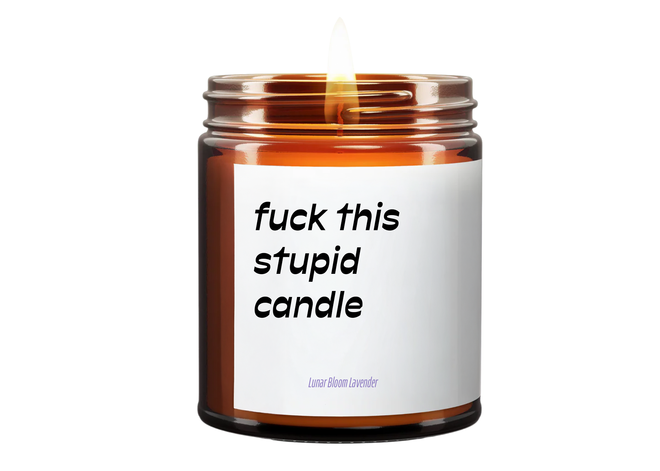 F*ck This Stupid Candle (Lunar Bloom Lavender) Soy Wax Candle